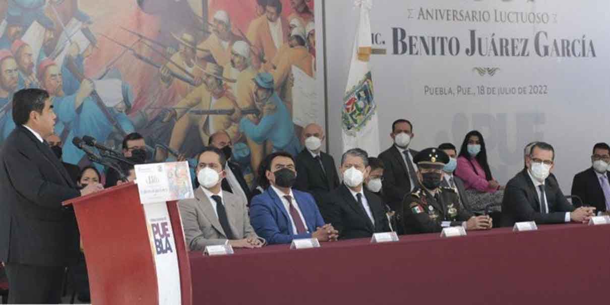 Puebla sigue el ejemplo de un gobierno Juarista