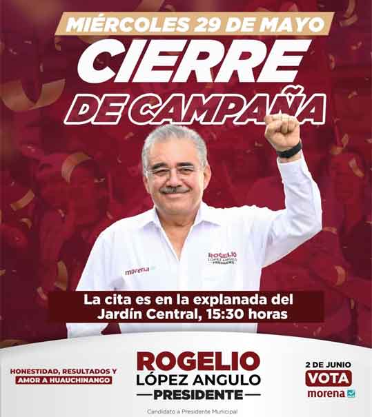 Rogelio López prepara este miércoles su cierre de campaña en Huauchinango