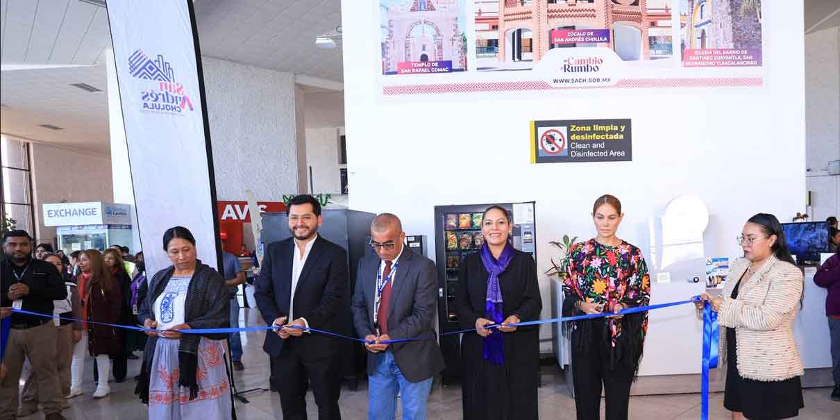 San Andrés Cholula brilla en el Aeropuerto Internacional de Puebla con su riqueza cultural