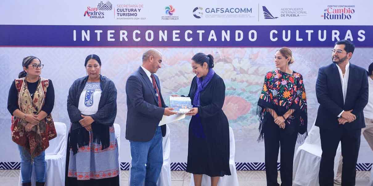 San Andrés Cholula brilla en el Aeropuerto Internacional de Puebla con su riqueza cultural