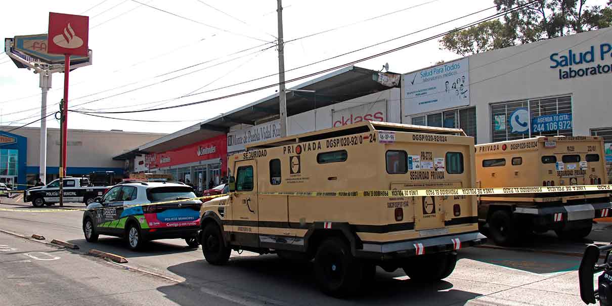 Sujetos armados ASALTAN camioneta de valores COMETRA; hay dos policías heridos