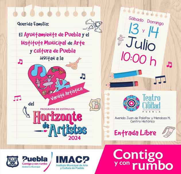 Variette, teatro, música, danza y más este fin de semana en Puebla capital