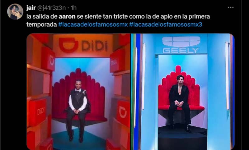 Aarón Mercury se despide de La Casa de los Famosos México; así queda la gran final