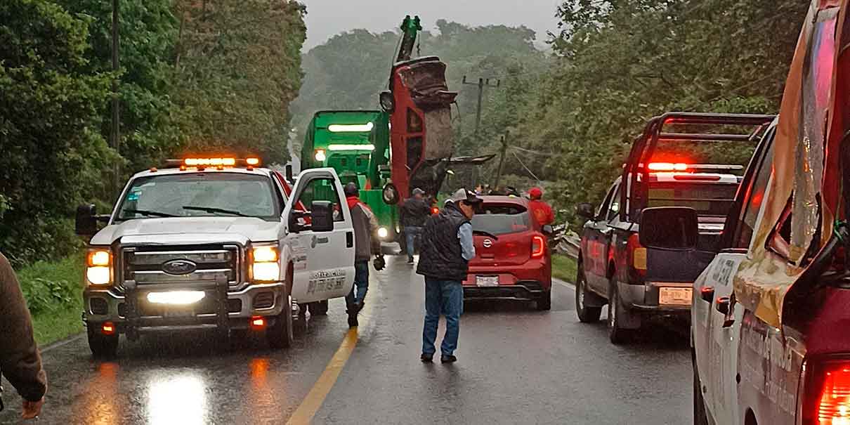 Accidente vial en Xicotepec
