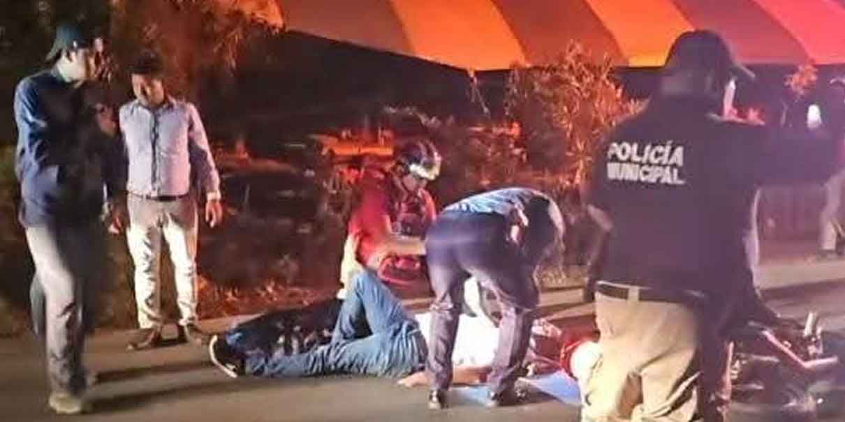 Motociclista fracturado tras impactar vaca en carretera Pachuca-Tuxpan
