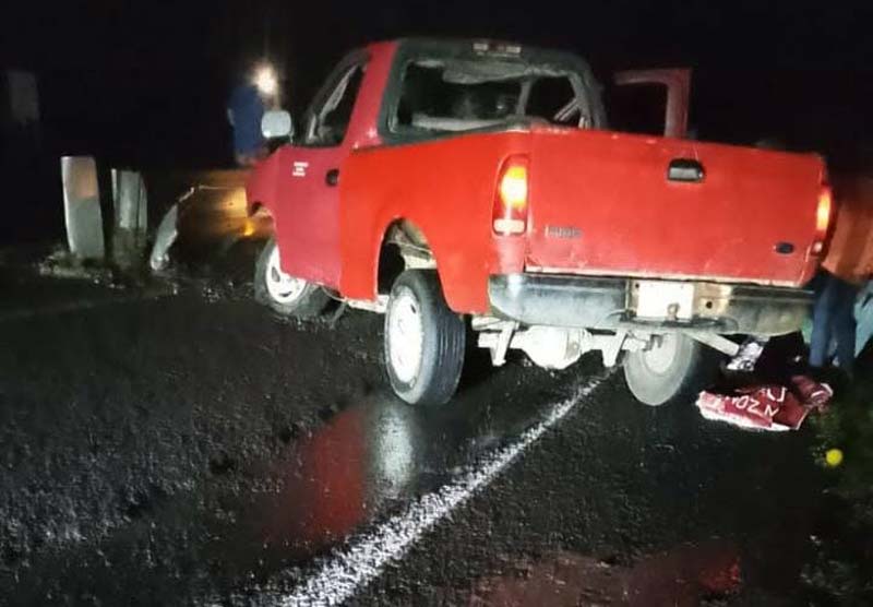 Accidente en Venustiano Carranza deja tres lesionados en la carretera estatal 101