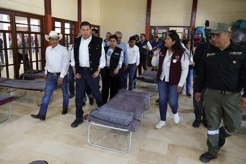 Activan refugio contra las lluvias en Huauchinango; puede recibir a 700 personas