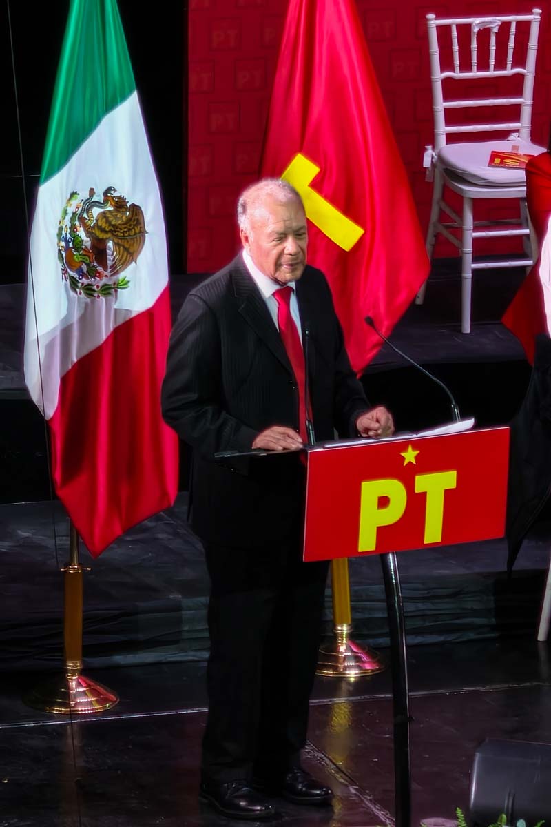 Alberto Anaya Gutiérrez, dirigente nacional del Partido del Trabajo.