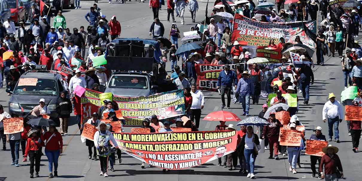 Protesta de la UPVA 28 de Octubre