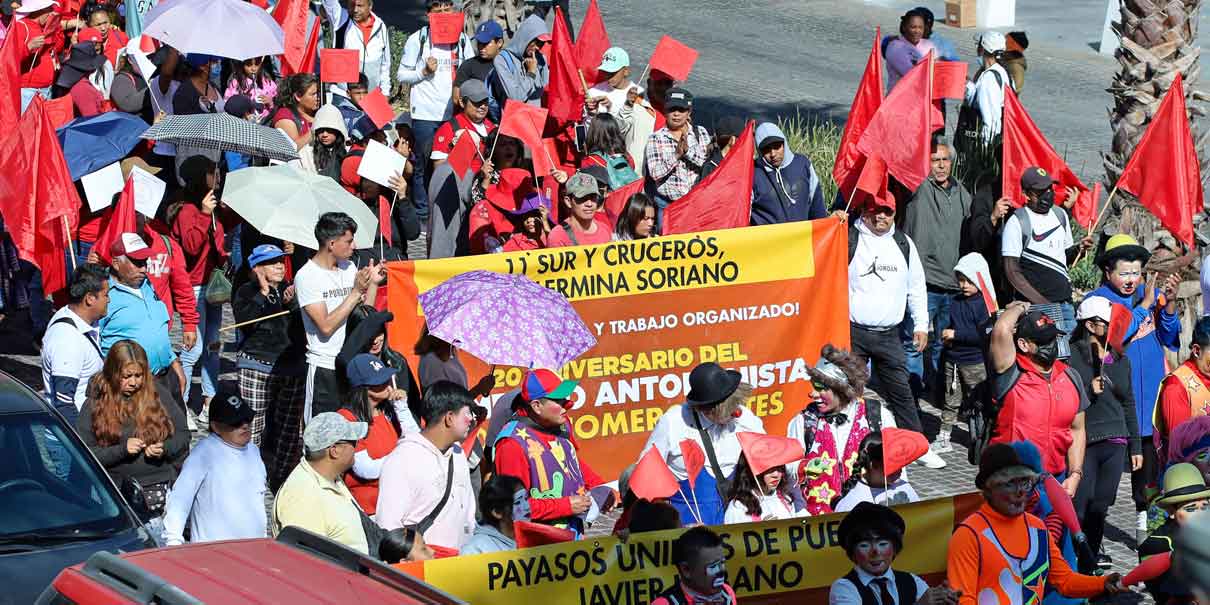 Festejos de Antorcha Campesina provoca cierres viales y falta se servicio de transporte