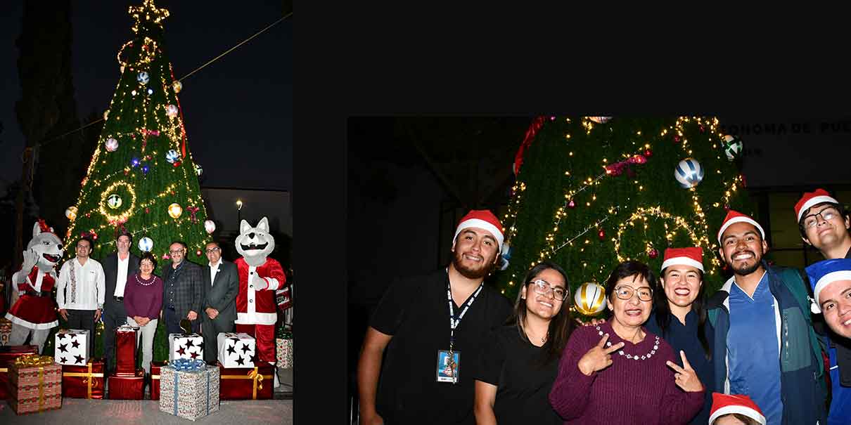 Encendido de árbol en la BUAP
