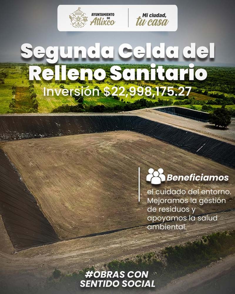 Histórica inversión 2025 en obra pública de Atlixco con más de 160 mdp