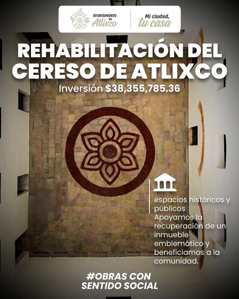 Histórica inversión 2025 en obra pública de Atlixco con más de 160 mdp