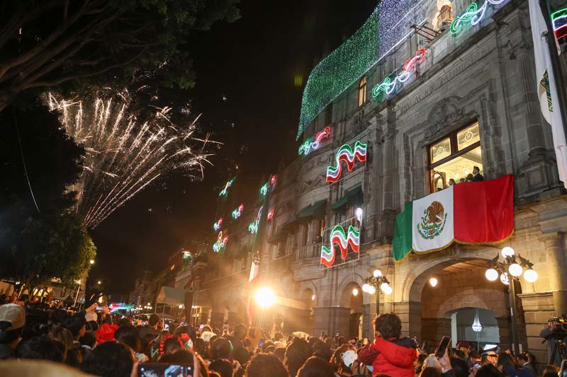 Celebraciones patrias en Puebla transcurren sin incidentes y con saldo blanco