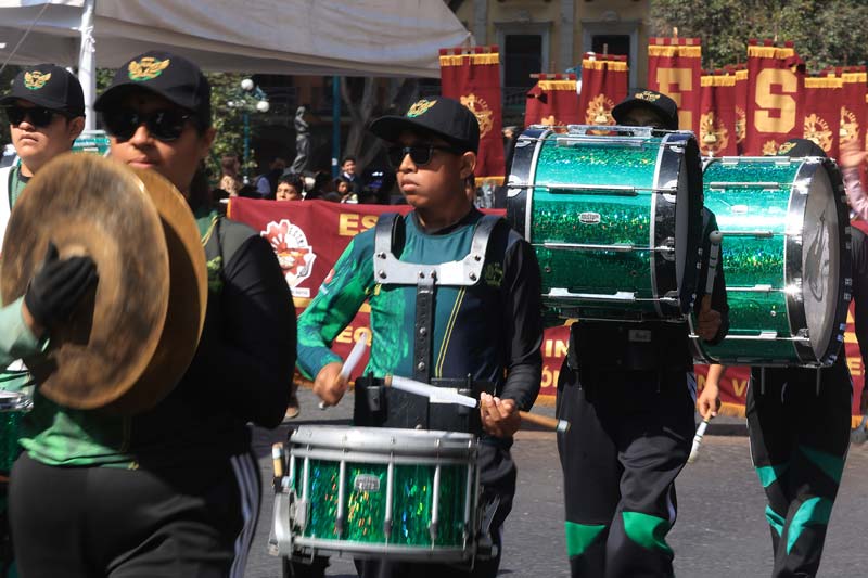 Sin incidentes y con saldo blanco el desfile cívico militar en Puebla