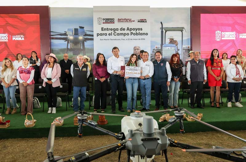 Puebla reactiva 200 mil hectáreas de campo con inversión histórica y apoyos directos