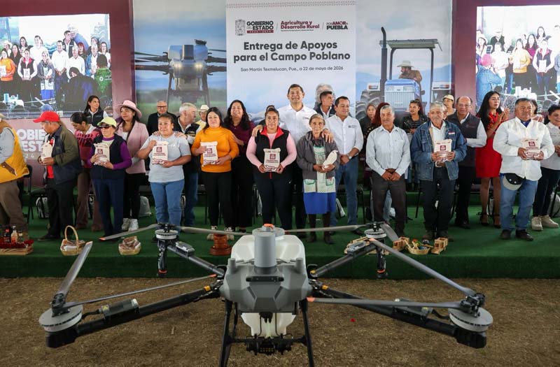 Puebla reactiva 200 mil hectáreas de campo con inversión histórica y apoyos directos