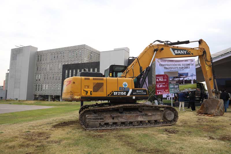 Armenta inició la construcción de Cablebús en Puebla; se invertirán 6 mil 752 mdp