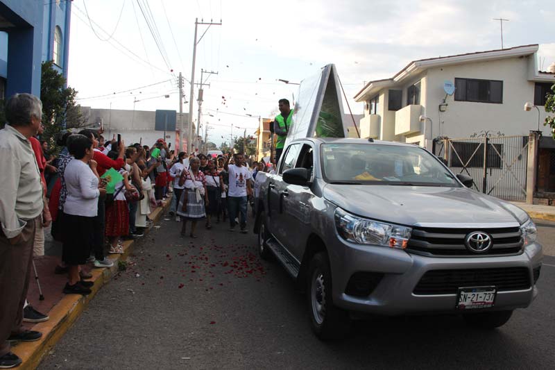 Atlixco recibe la Antorcha Guadalupana en acto de fe y unión migrante