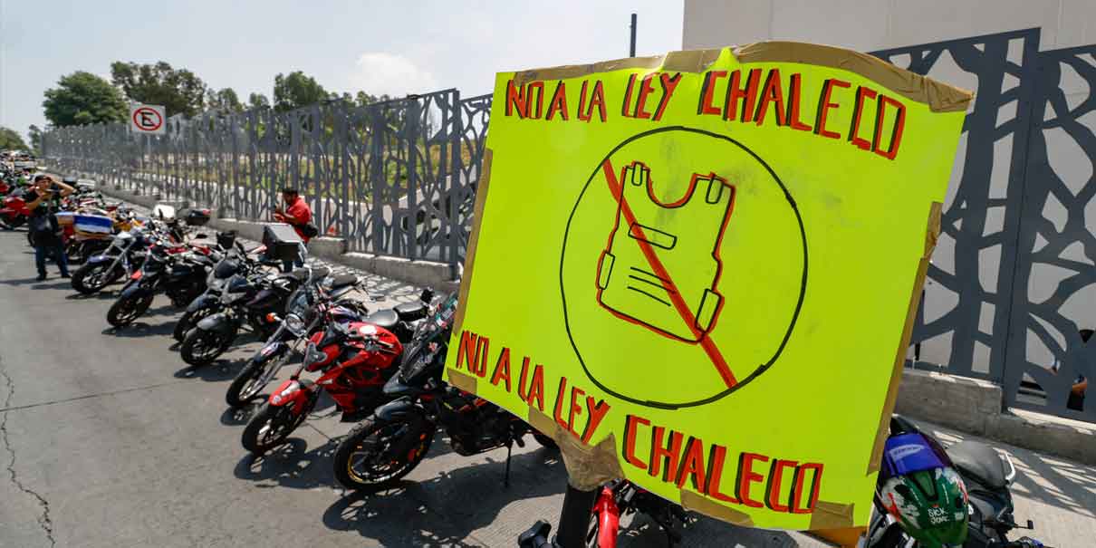Motociclistas se rebelan contra nueva Ley de Movilidad en Puebla