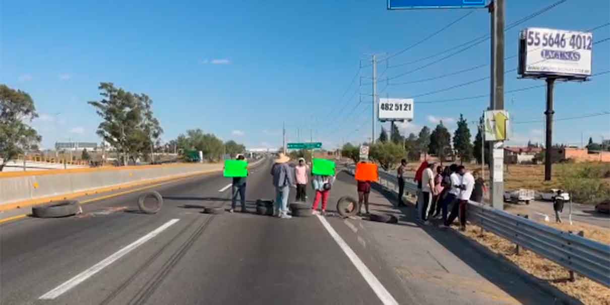 Bloqueos en la México-Puebla