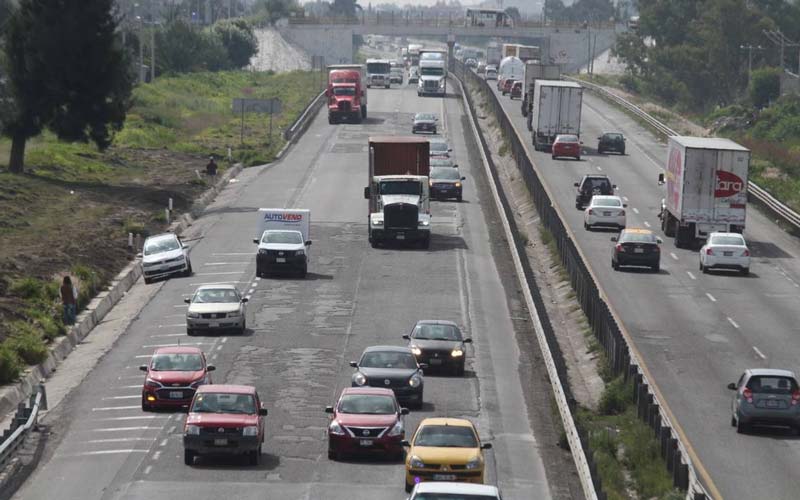 La autopista México-Puebla permanece sin bloqueos de transportistas