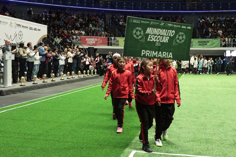 2,500 estudiantes de todos los niveles se enfrentan en el Mundialito Escolar 2026 de la BUAP