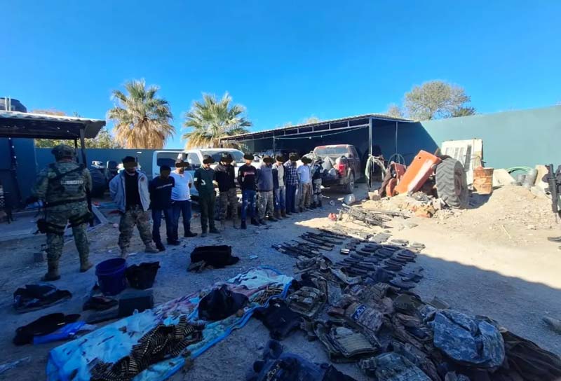 Aseguran fusiles Barret y explosivos tras captura de “02” y su grupo en Aldama