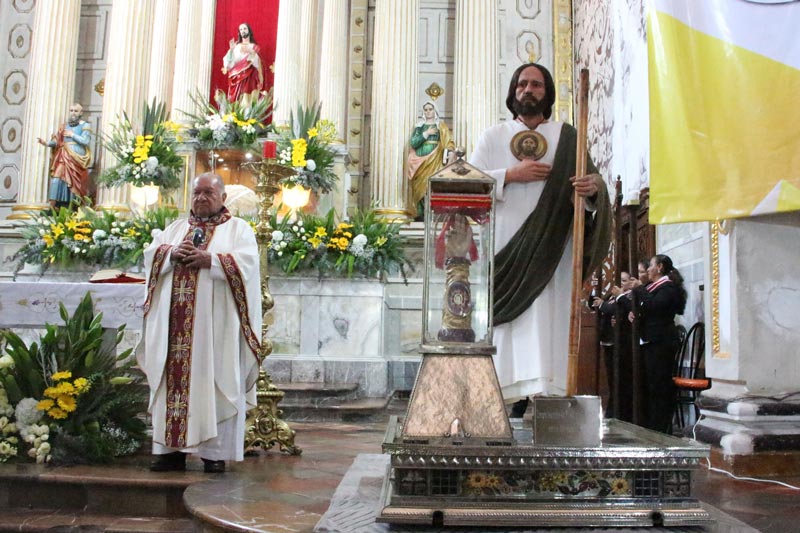 Atlixco recibe la reliquia de San Judas Tadeo con misa y procesión multitudinaria