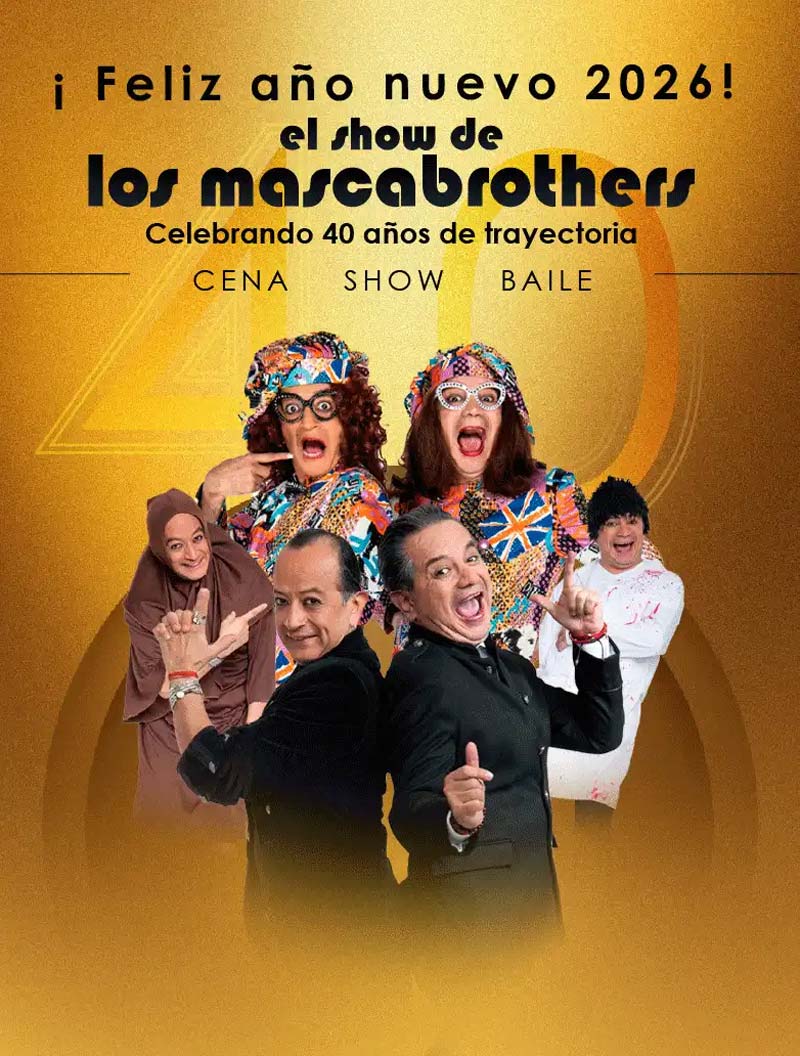 Despide el 2025 y recibe el 2026 con Los Mascabrothers en Puebla