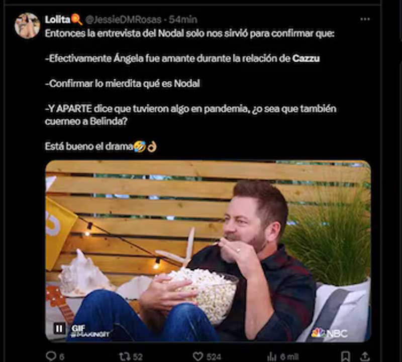 Ruptura, disculpas y romance: todo lo que dijo Nodal sobre Cazzu y Ángela 