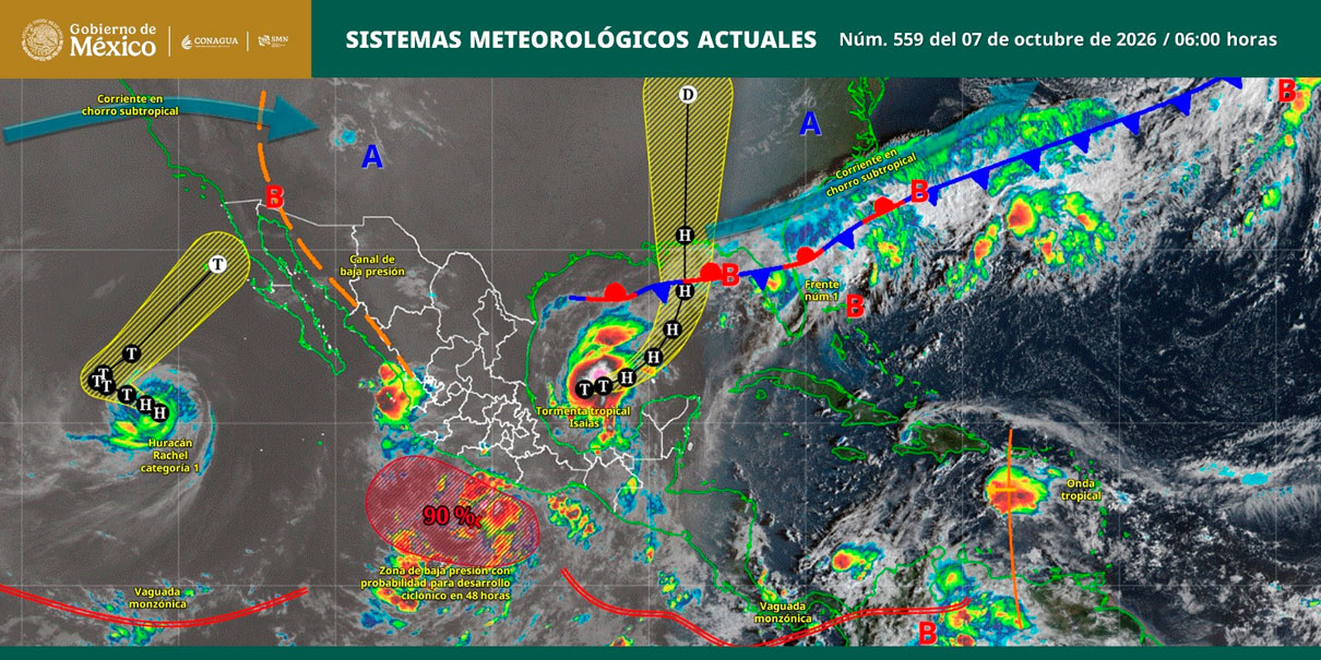 Mal clima en Puebla