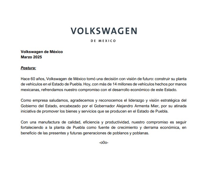 Comunicado VW