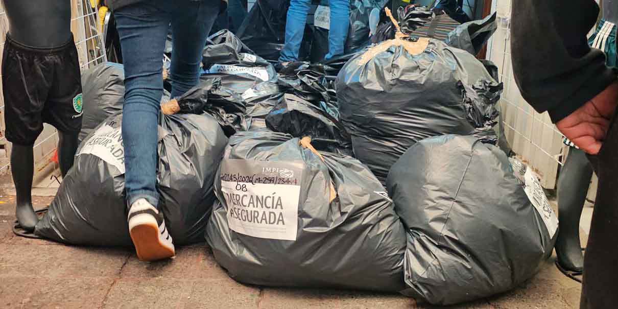 Se aseguraron 9 mil 434 productos en Puebla capital 