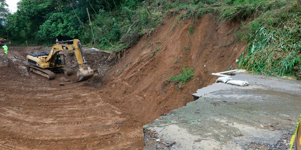 Deslaves en la Sierra Norte