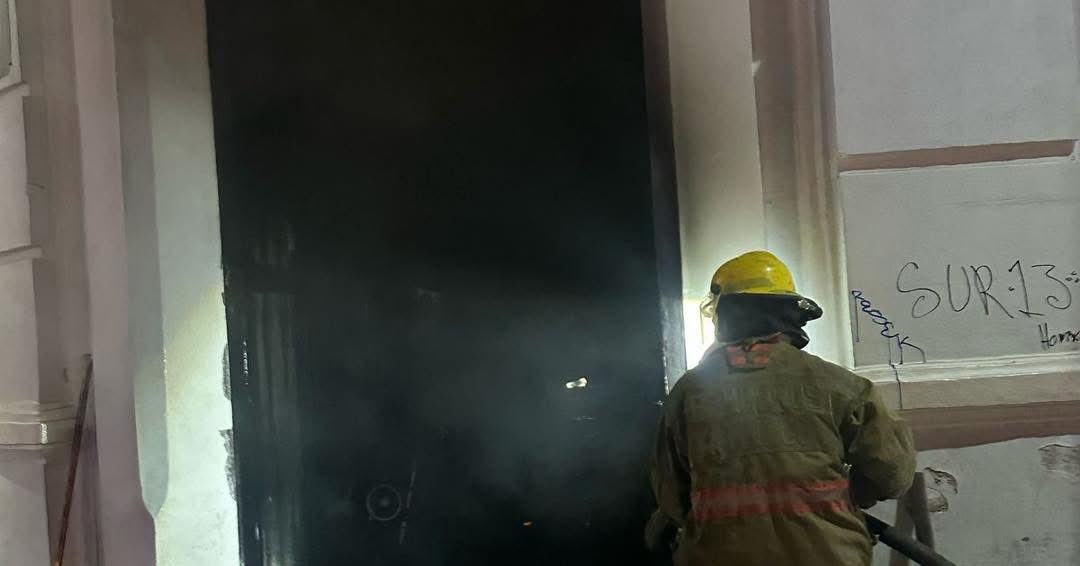incendio en negocio