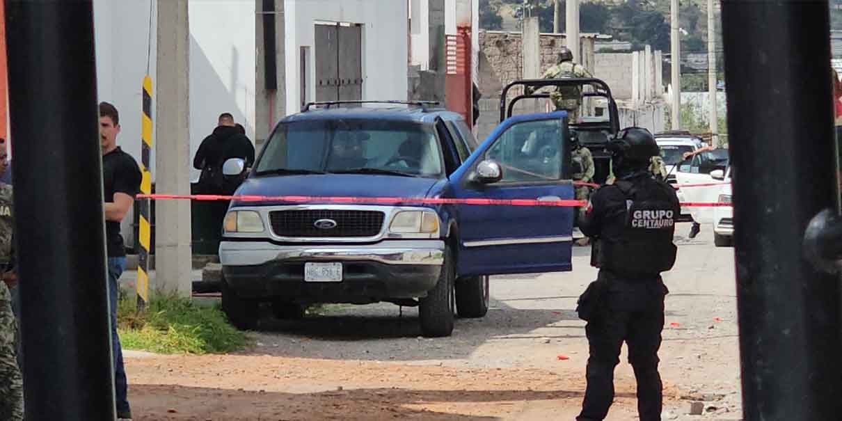 Violento ataque en Amozoc: asesinan a hombre dentro de su camioneta
