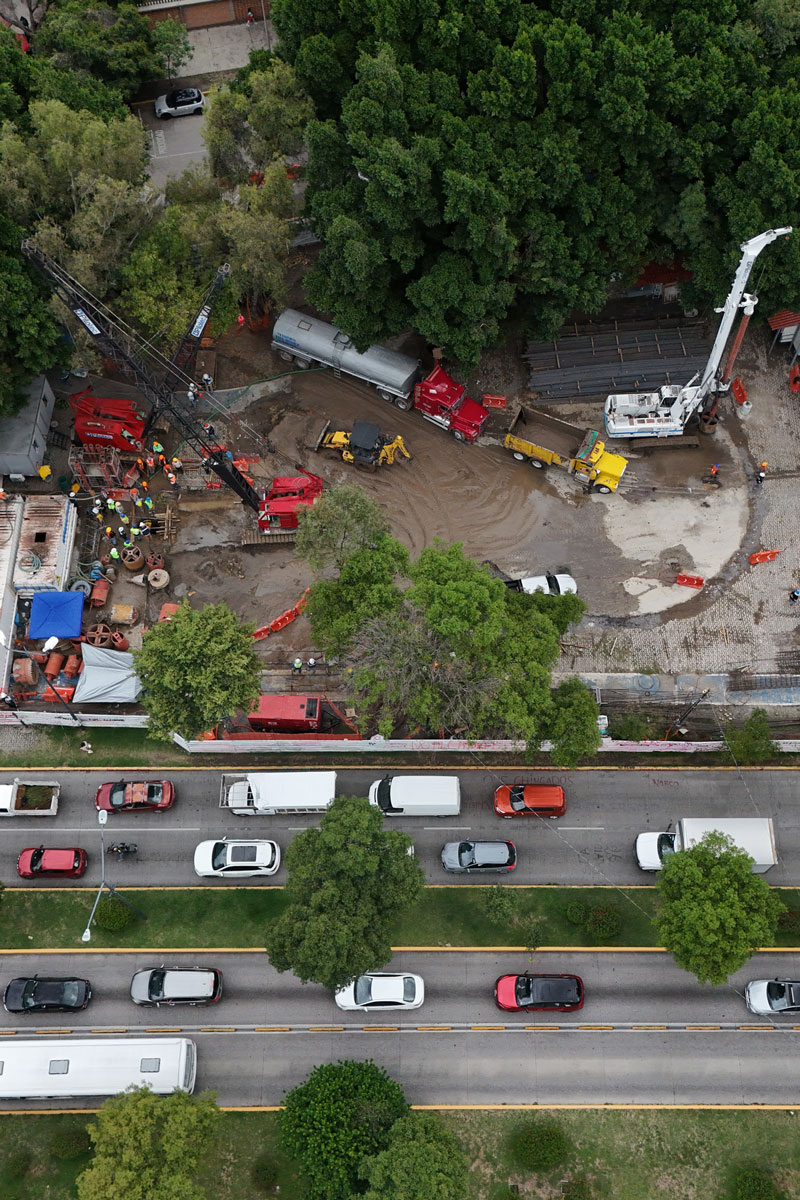 El Cablebús de Puebla inició obras en tres estaciones; seis siguen sin autorización.