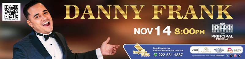 Regresa Danny Frank en concierto con lo mejor de su música en Puebla