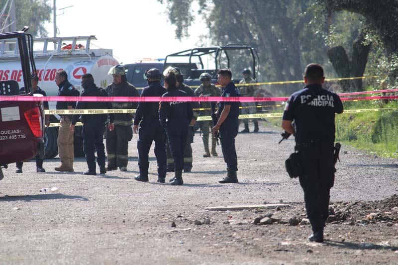 Hallan cuerpo calcinado dentro de un auto en Amozoc, Puebla; investigan posible ejecución