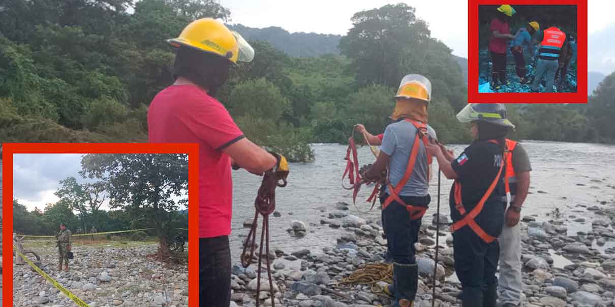 Cadáver dentro de río en Xicotepec