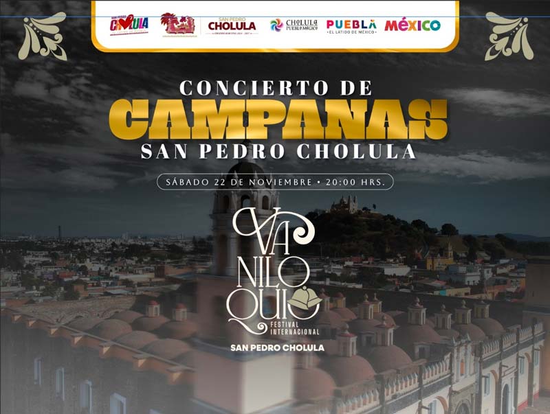 HOY, concierto de campanas en San Pedro Cholula 