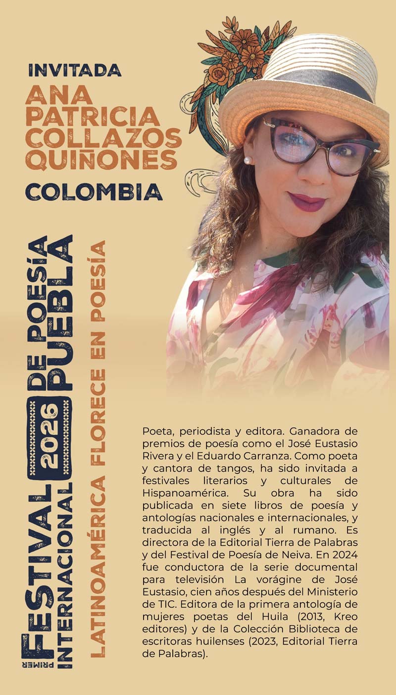 Festival Internacional de Poesía Puebla 2026 reunirá a poetas de cinco países