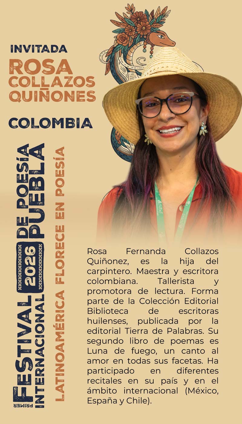 Festival Internacional de Poesía Puebla 2026 reunirá a poetas de cinco países