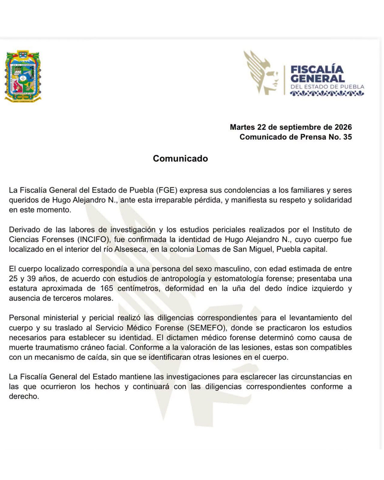 Fiscalía de Puebla