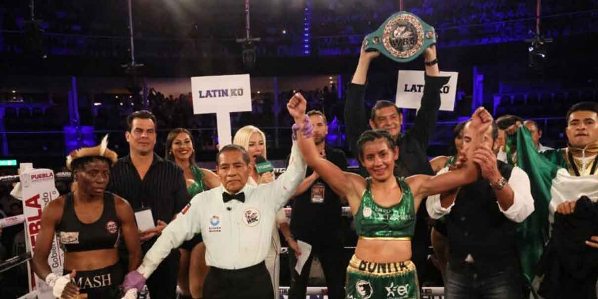 Triunfo contundente: Gaby Sánchez defiende cinturón de plata en Puebla