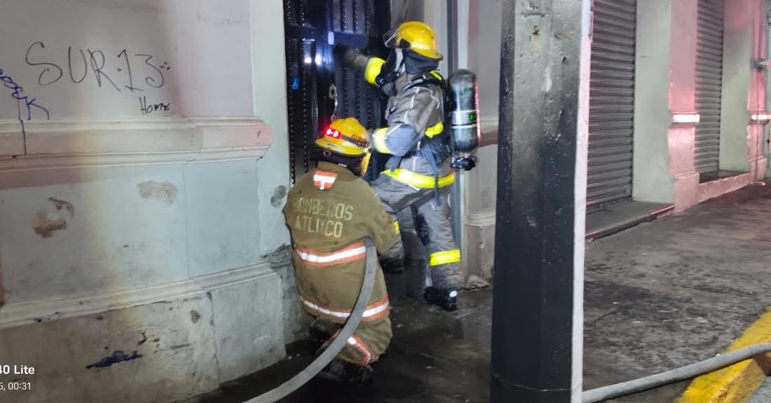 incendio en negocio