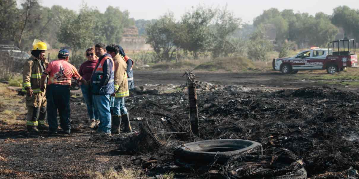 Quema clandestina provoca alerta ambiental en Puebla