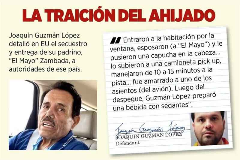 Joaquín Guzmán López detalla cómo capturó a El Mayo y se declara culpable de crimen organizado