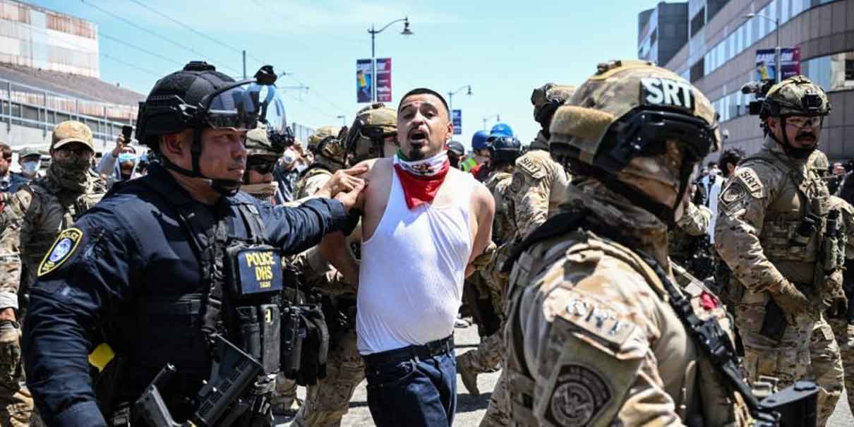 Declaran toque de queda en Los Ángeles tras cinco días de protestas por redadas migratorias